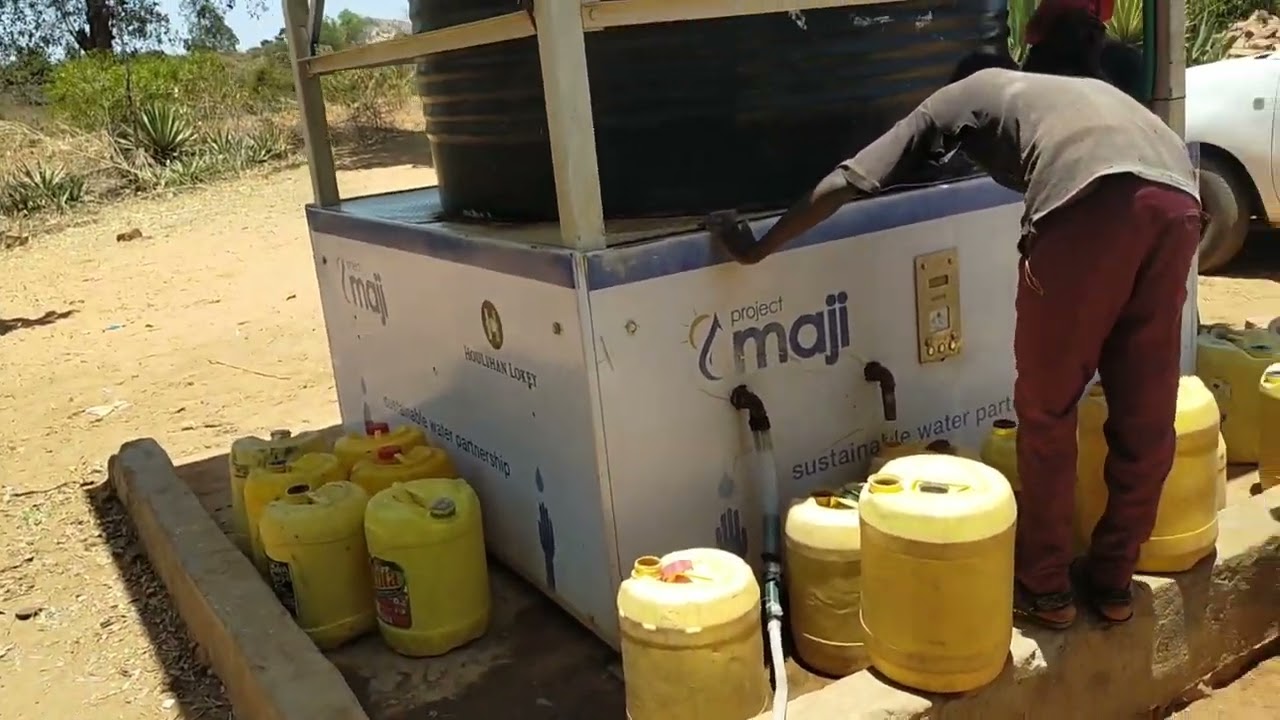Selling water in Dry Parts of Kenya..