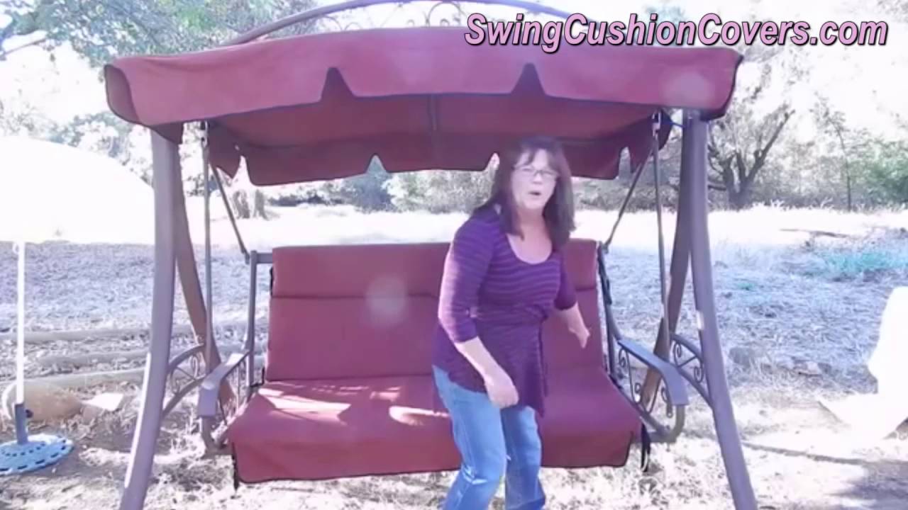 Costco Patio Swing Canopy and Cushion Replacement Video
