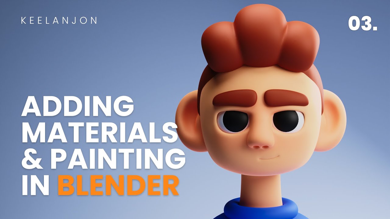 Урок Blender для начинающих: добавление материалов и рисование в режиме скульптуры