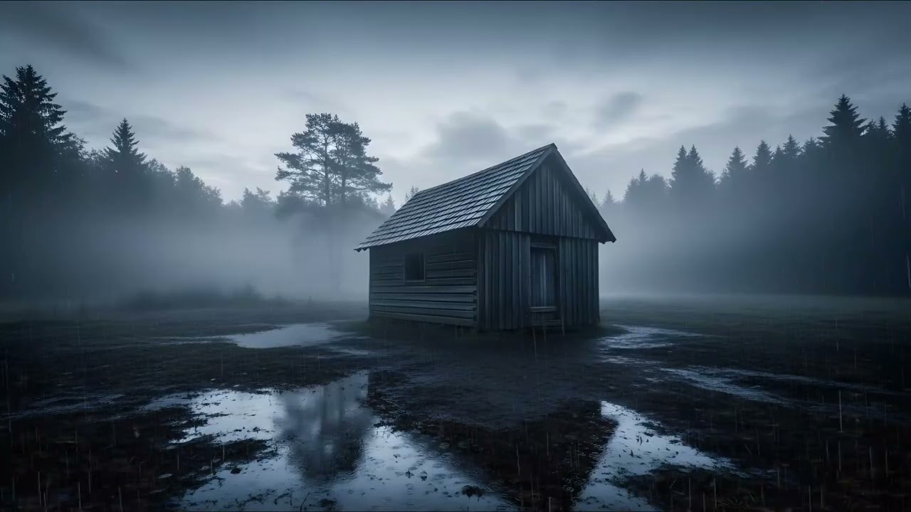 Rain Sounds for Sleep 🌧️ 10 Hours Peaceful Dark Night
