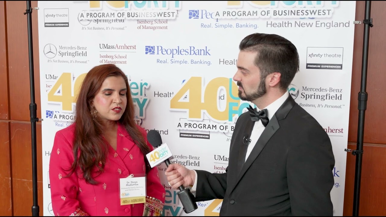 40 Under Forty Dr. Divya Mudumba Red Carpet Interview