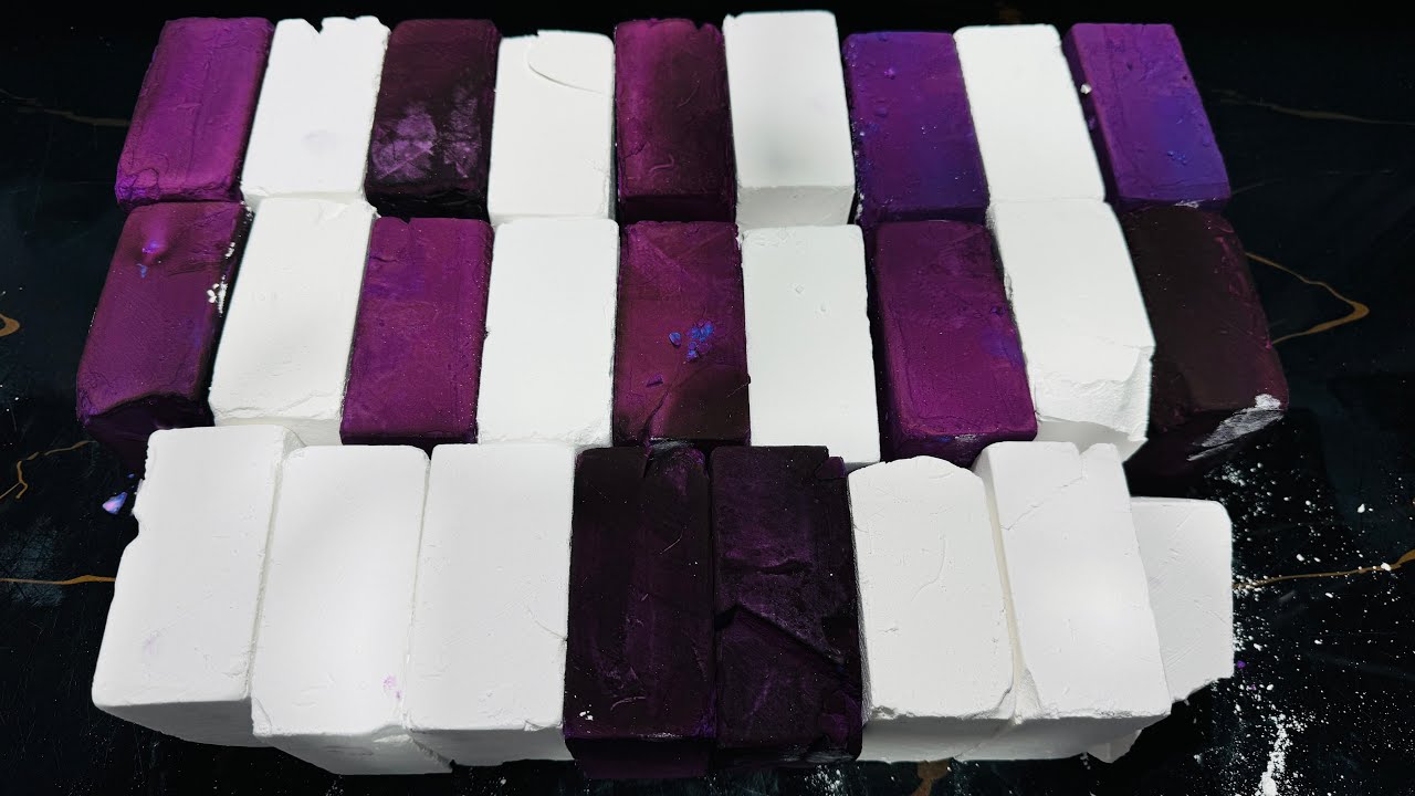 Fresh Dyed Gym Chalk ASMR Crush | Oddly Satisfying ASMR 