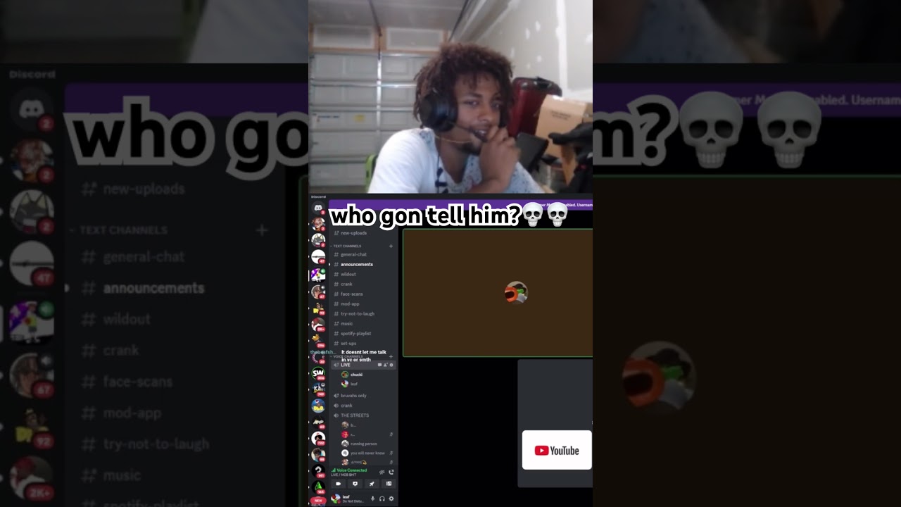 🟣TWITCH: yunginleaf GO FOLLOW N SUB‼️‼️ #shortsclip #shortsfunny #shortscomedy #kingvon #discord