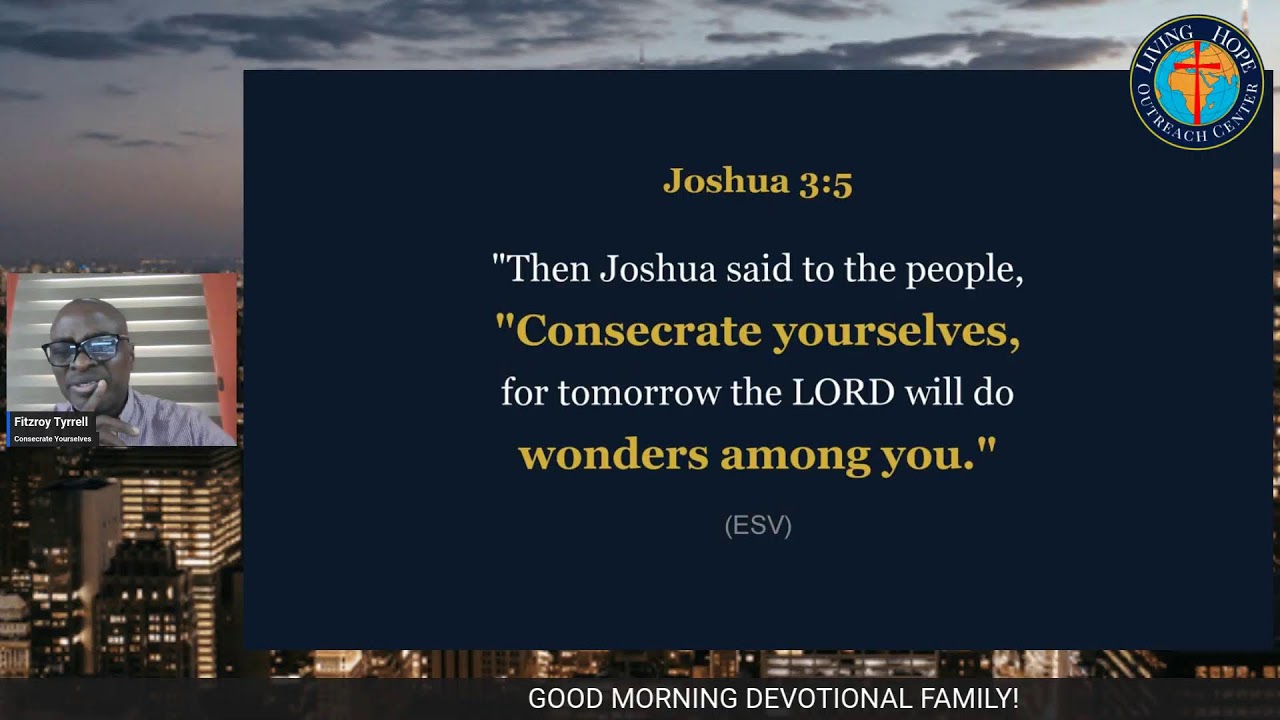 Consecrate Yourselves
