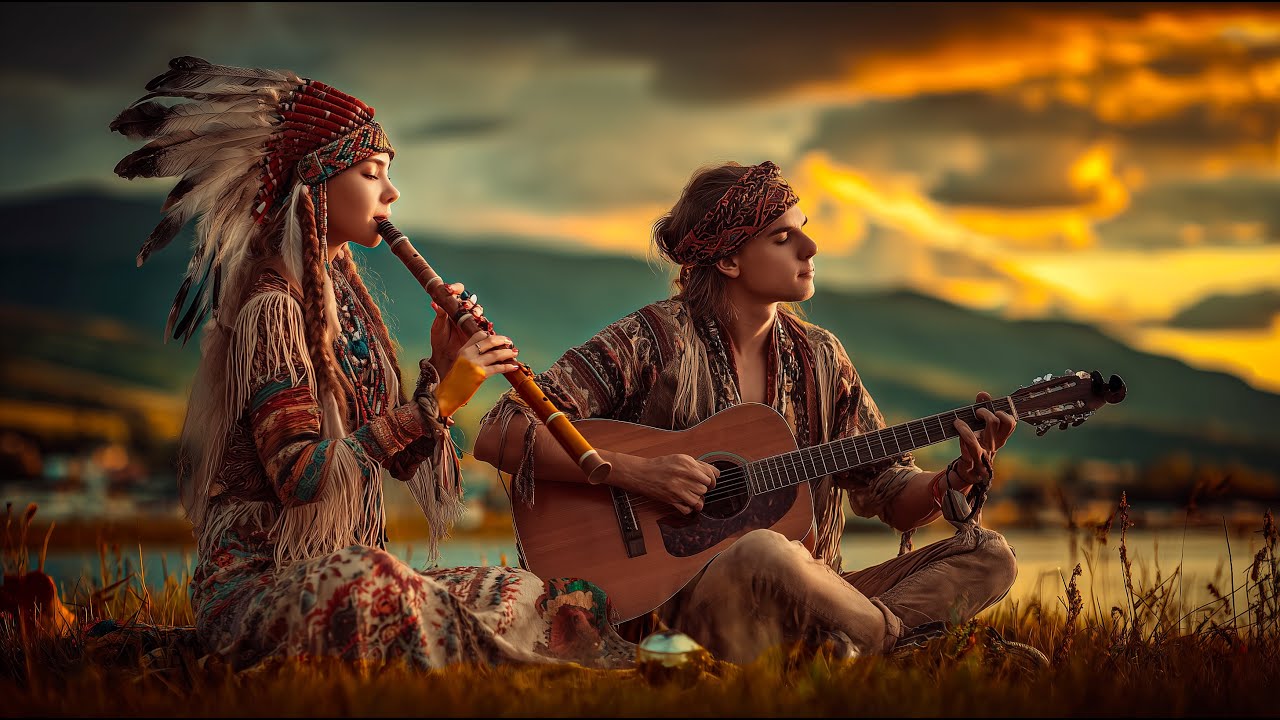 Earthly Connection 🔴 432Hz Meditation Music with Native Flute & Shamanic Guitar