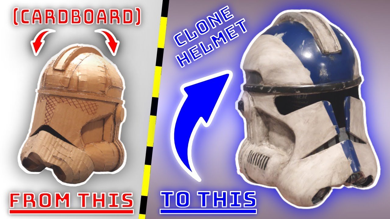 Watch Me Transform This Cardboard Into an Epic Clone Trooper Helmet!