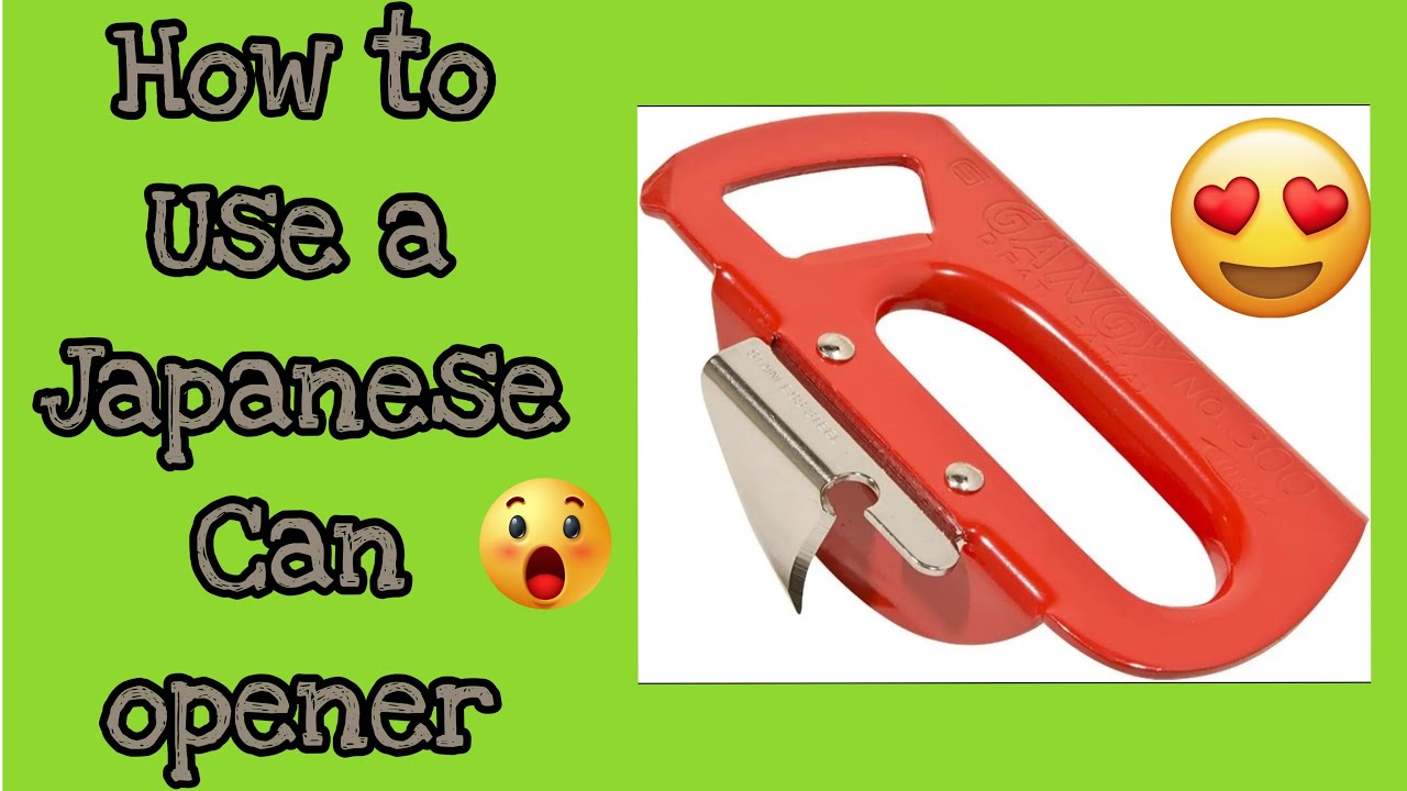 How to use a Japanese can opener🙂‍↔️tutorial