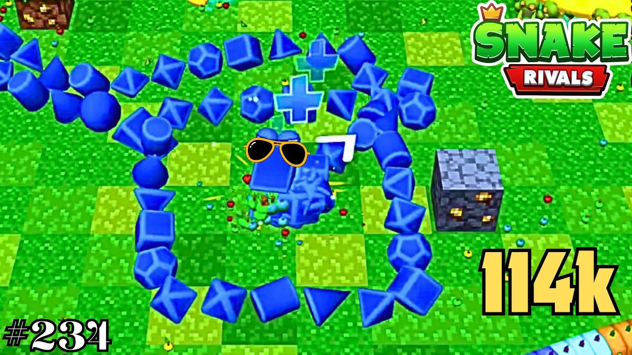 Snake Rivals | ShapsSsS Snake Gameplay | 114k Score | The BeastGaming840