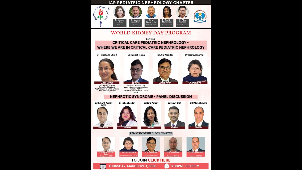 World Kidney Day Academic Program 2026