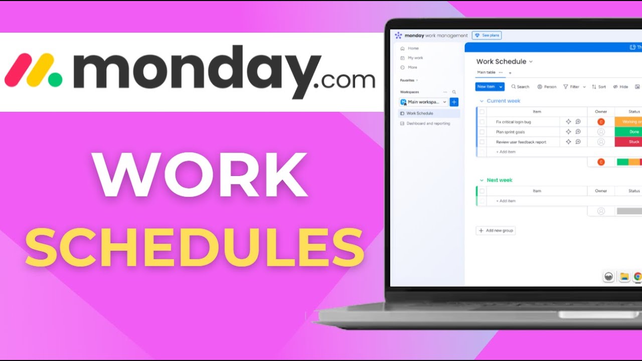 How to Create Work Schedules Using Monday.com 2025 Team Planning Tutorial