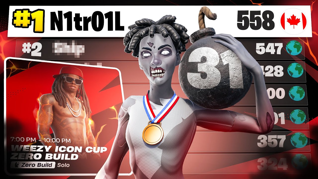 1ST Place in the Zero Build Skin Cup... (INSANE)