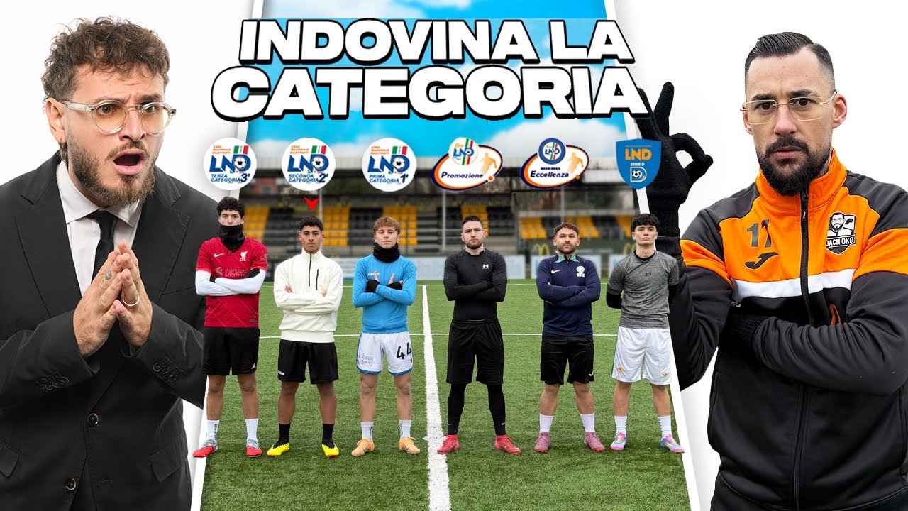 ⚽🔎 INDOVINA LA CATEGORIA del CALCIATORE in INCOGNITO! | con COACH OKEI