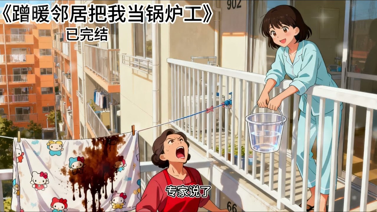 楼下的邻居说我家的地暖太热，蒸得她家太子没法好好学习，要我调低温度。#小说 #爽文 #一口气看完 #故事分享 #已完结 #流量 