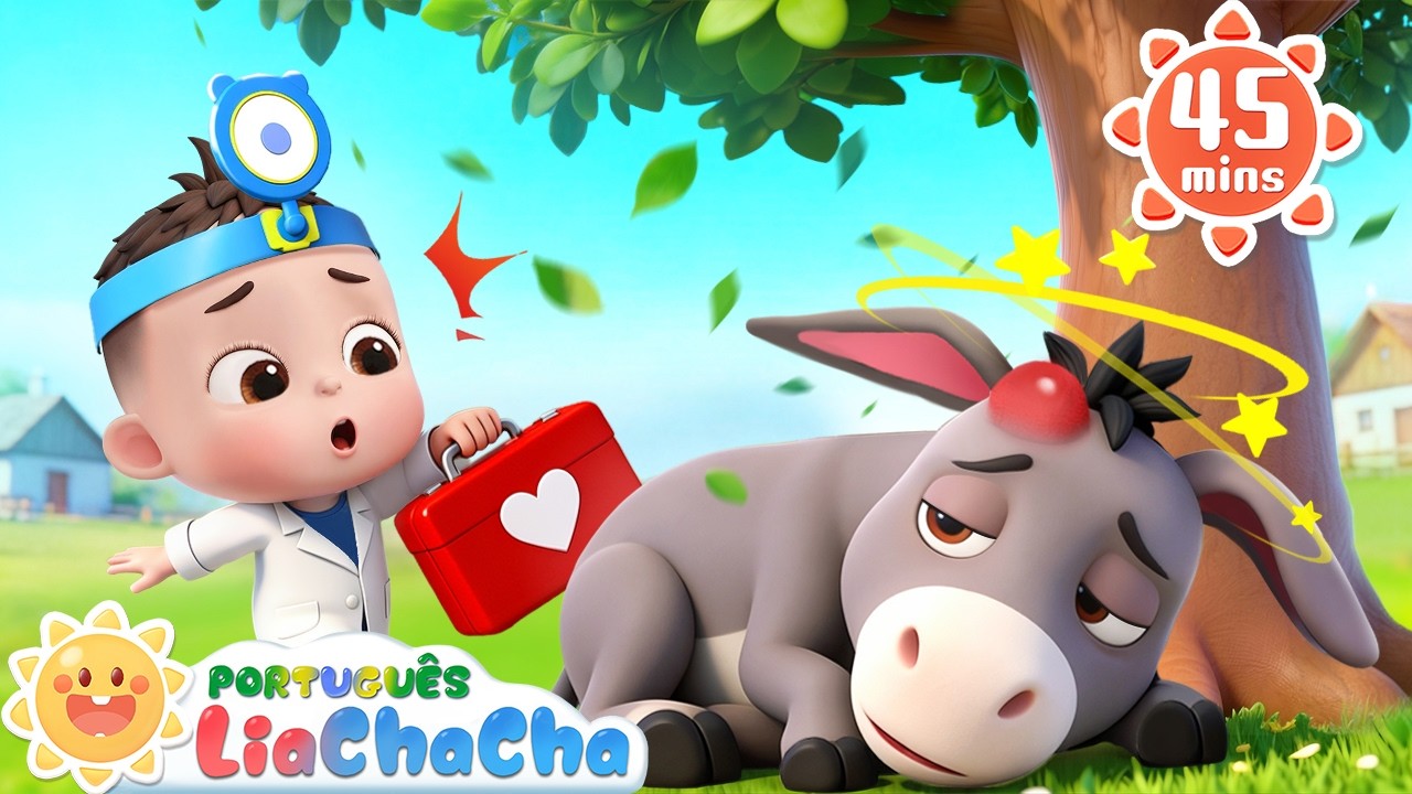 O Meu Burrinho Est&aacute; Dod&oacute;i 🐴🩺 | M&uacute;sica Infantil de Animais | LiaChaCha em Portugu&ecirc;s