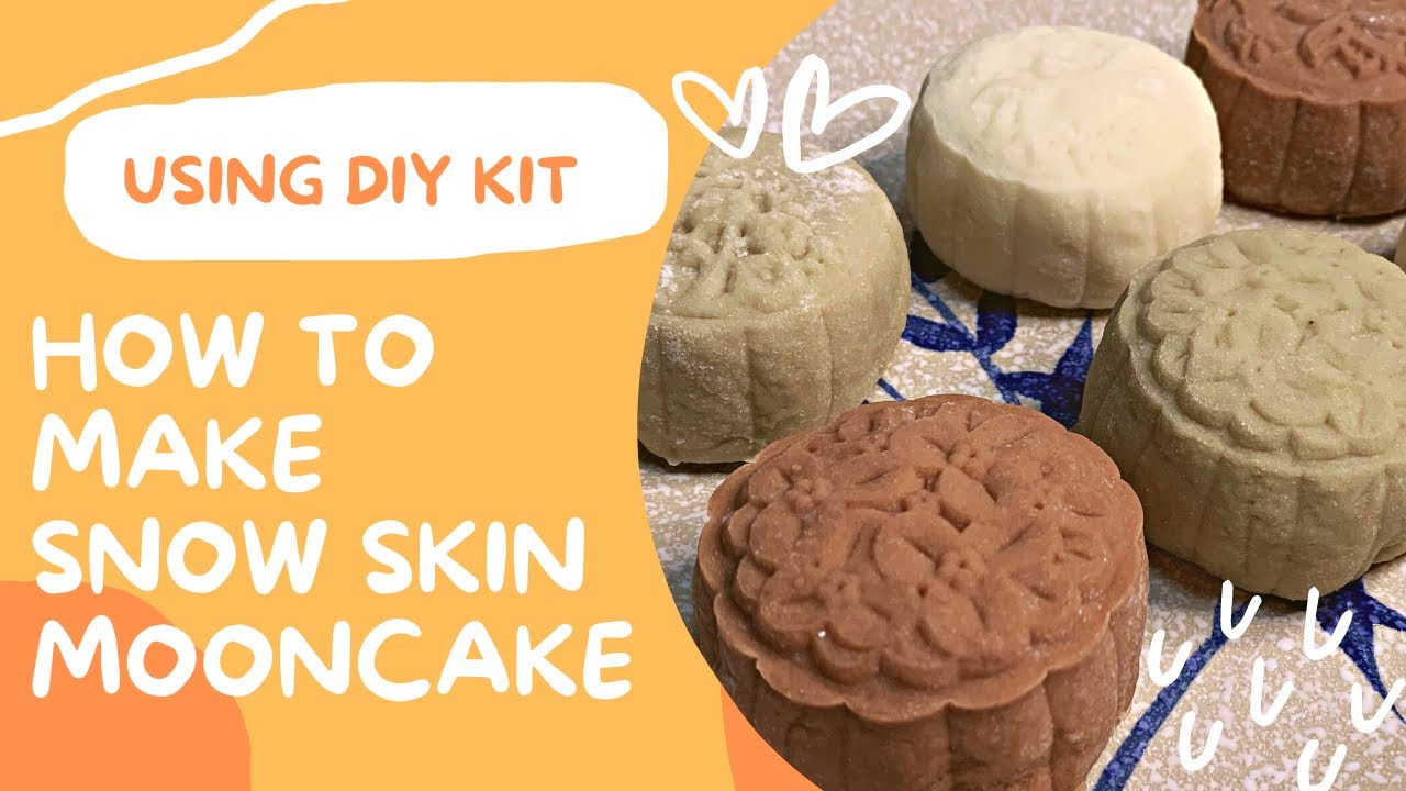 I make my own mooncake using the DIY Mooncake Kit | How to make easy snow skin mooncake