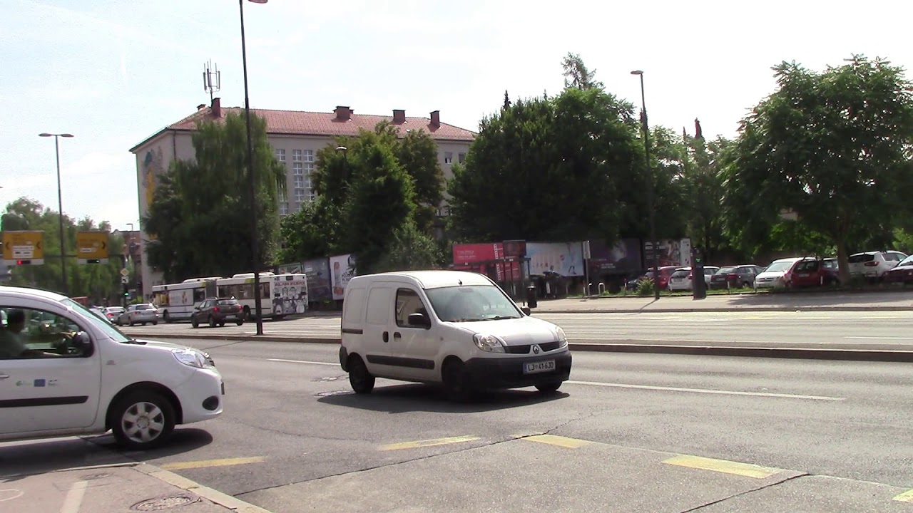 Road traffic in Ljubljana