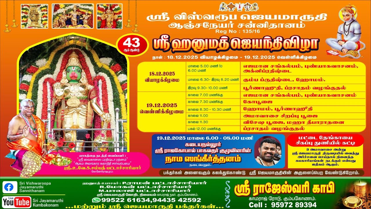 Hanumath jayanthi 19.12.2025