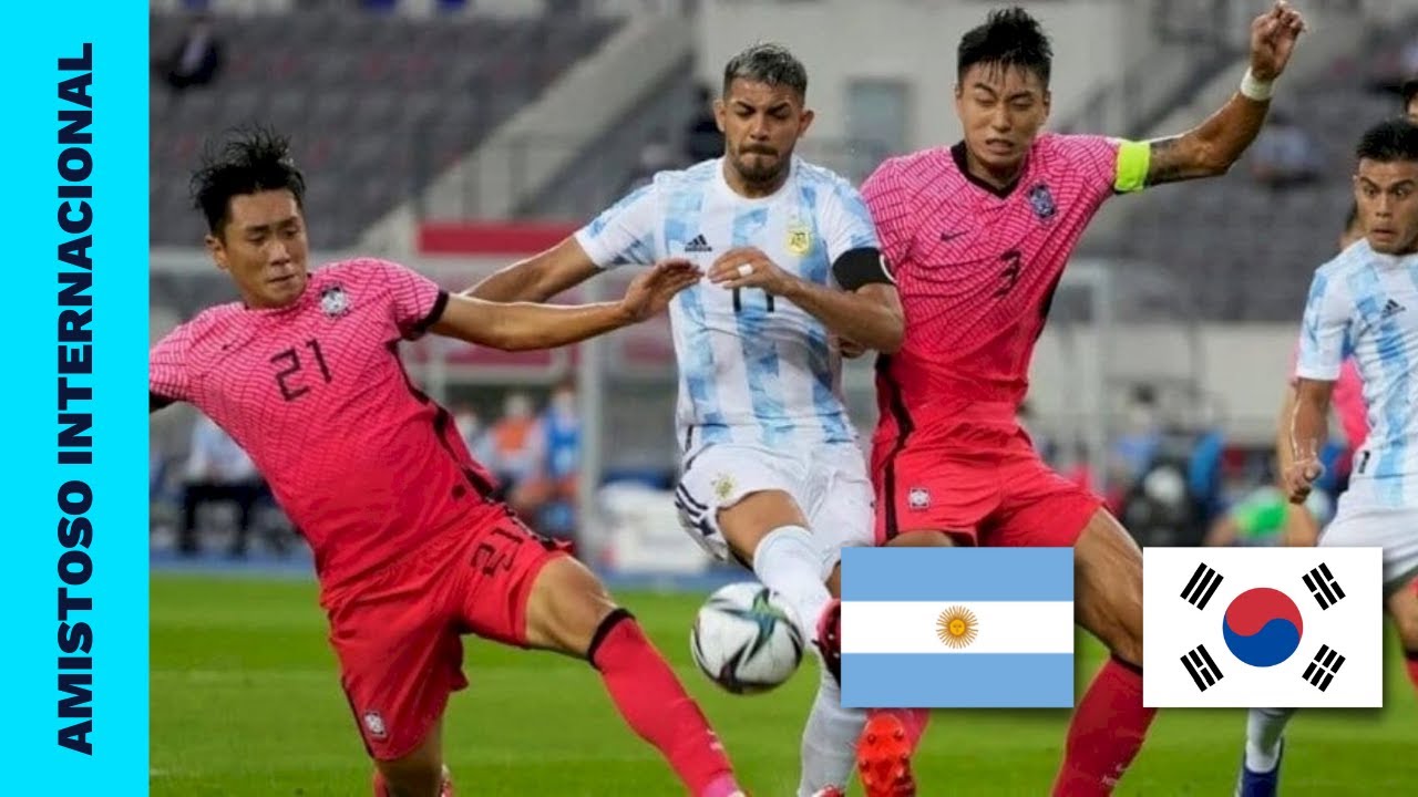 Argentina vs Corea del Sur - Amistoso internacional Sub 23 de fútbol