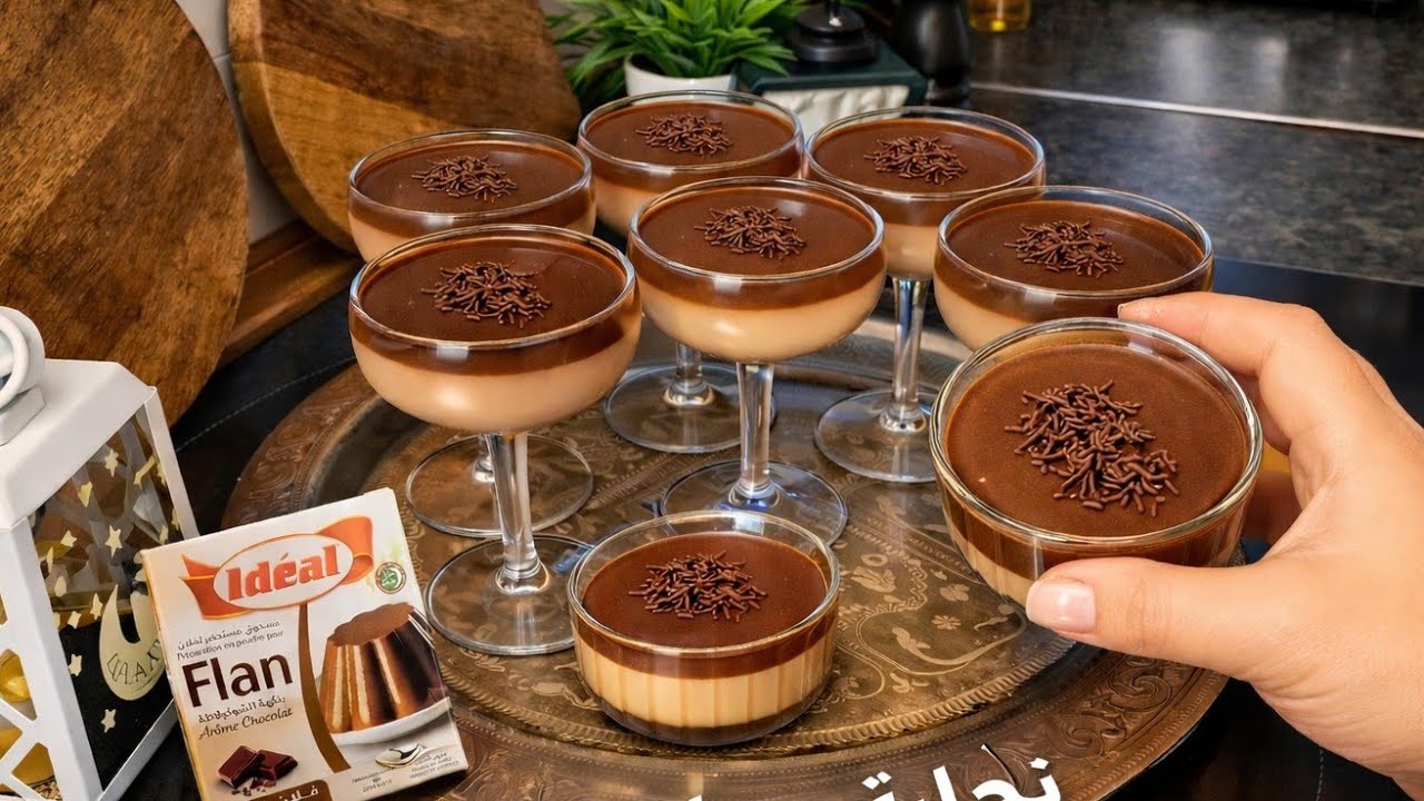 لعشاق التحليات السهلة والاقتصادية بشوكولاتة 🍫#تحلية الشكولاتة 