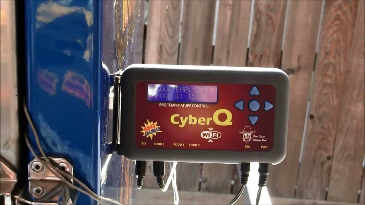 My BBQ Guru Cyber Q Setup And Smoking Supplies