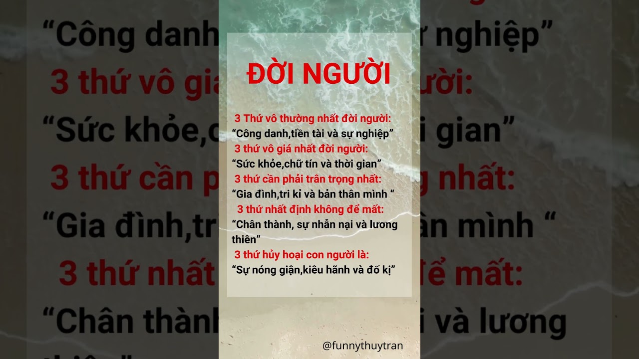 ĐỜI NGƯỜI #baihoccuocsong #baihoc