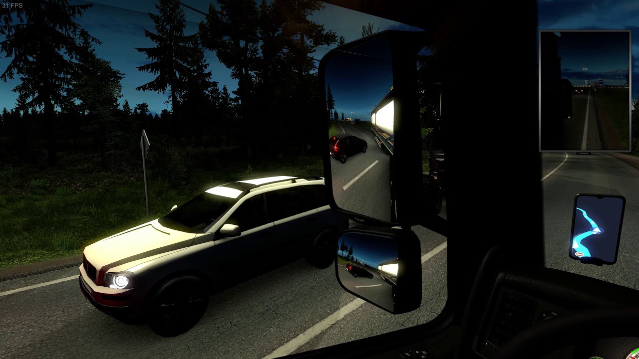 Euro Truck Simulator 2 Version: 1.39.2.1s LONG DRIVE AT NIGHT TIME