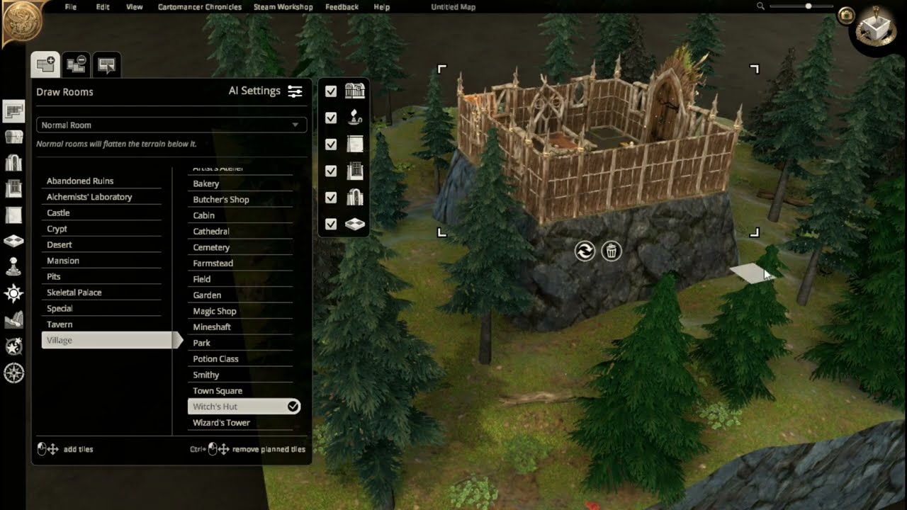 Dungeon Alchemist MAGIC! Tips 2: RAISING & LOWERING BUILDINGS
