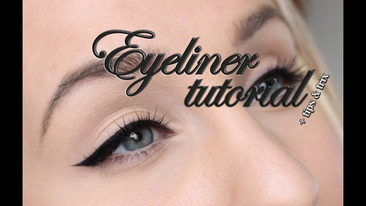 TUTORIAL - Måla en eyeliner + tips & trix till att lyckas!