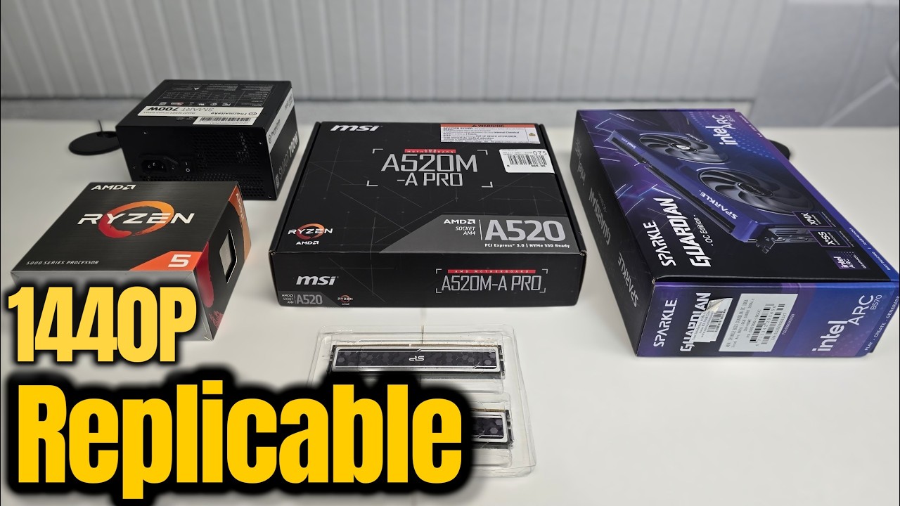 Ryzen 5 5500 + Intel Arc B570 10GB Gaming PC Build