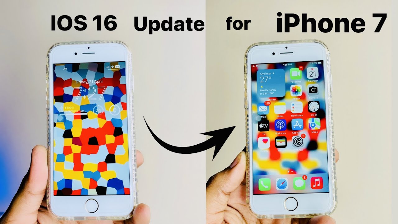 How to update iPhone 7 Plus in iOS 16