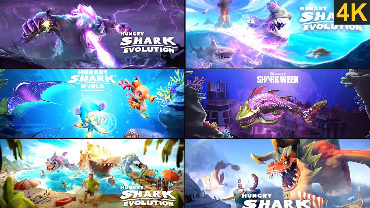 HUNGRY SHARK ALL MOVIE & TRAILER THROUGH THE YEARS!!! (2010 - 2023) MARATHON 1 HOUR. Sharknarok