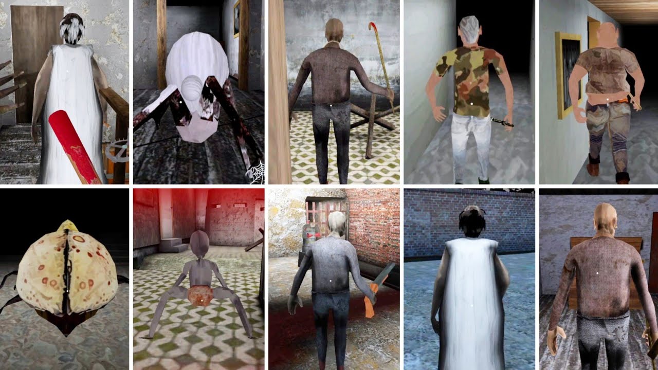 Dvloper Games Playing As All Enemies | The Twins And Granny Chapters 1, 2, 3 | Granny Mod