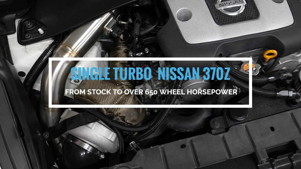 Single Turbo Nissan 370z /// 650 Plus Wheel //