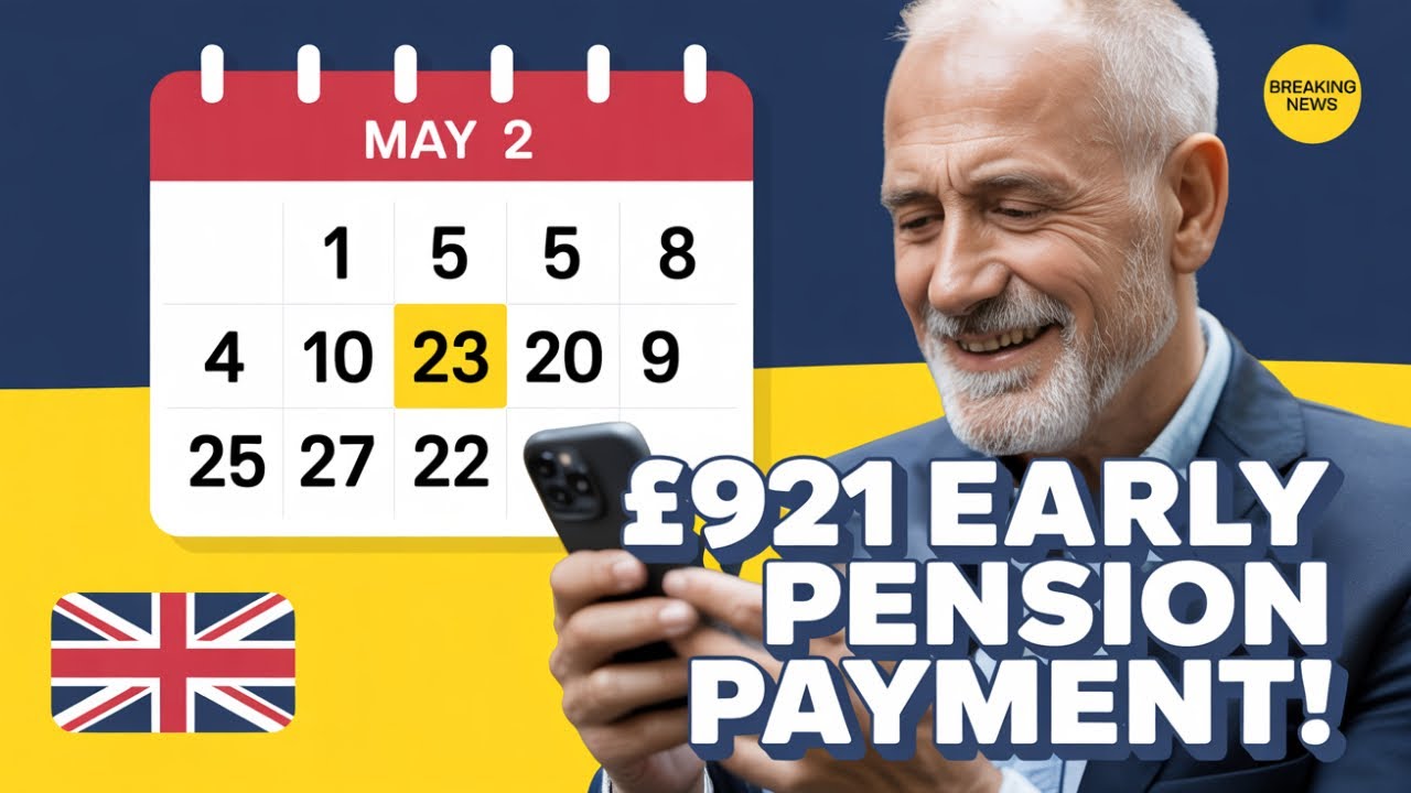 UK Pensioners: Get Your &pound;921 Early Payment This Week! May 2025 Bank Holiday Update