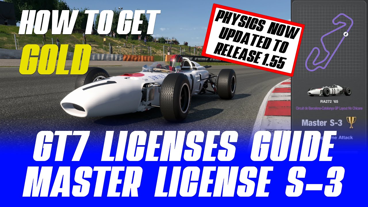 Обновление GT7 Master License S-3 1.55 — пошаговое руководство — Catalunya в Honda RA272 S3
