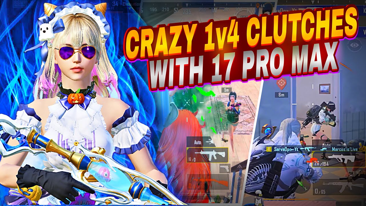 Crazy 1v4 Clutch With IPhone 17 pro max 🔥 BGMI Intense Clutches | 4 Finger Claw Gameplay 