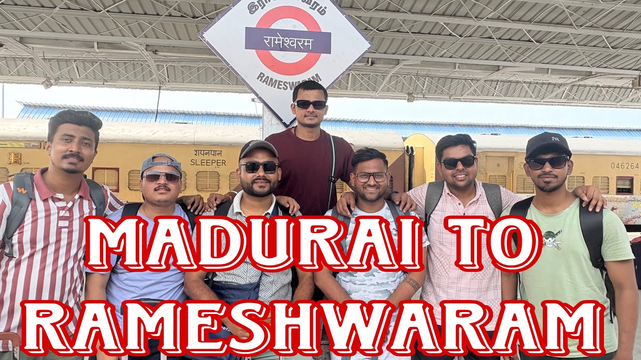 Madurai to Rameshwaram by train | New Pamban Bridge | Ramanathaswamy Temple by train | Video-2 |