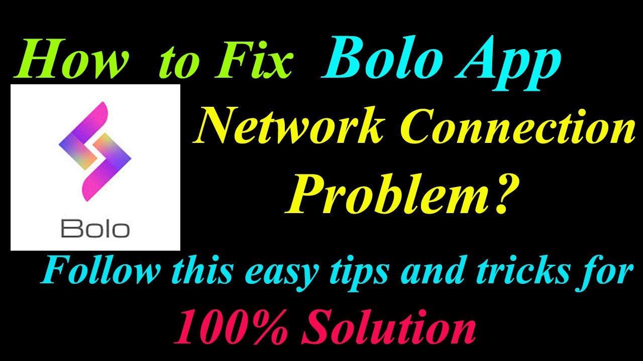 How to Fix Bolo  App Network Connection Problem in Android & Ios | Bolo  Internet Connection Error