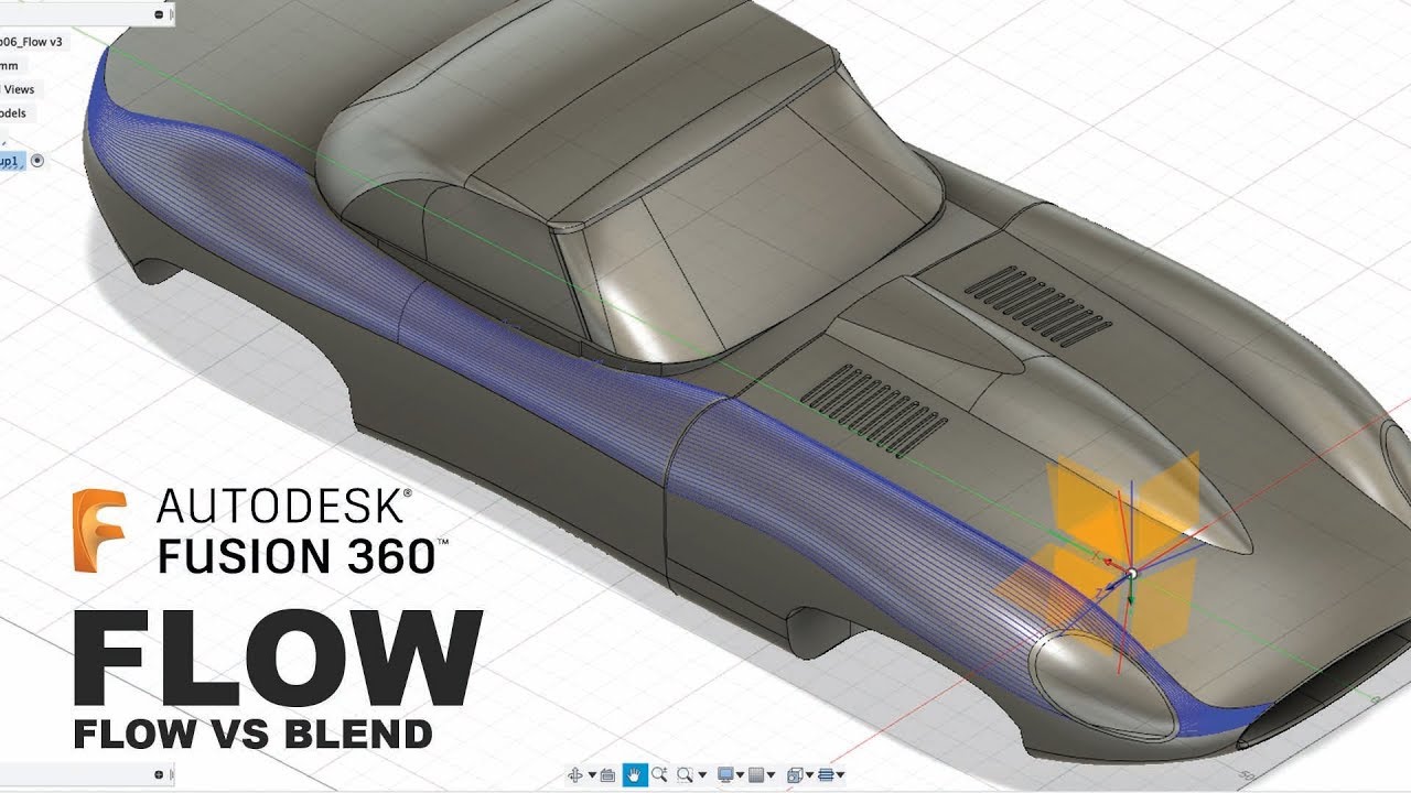 Fusion360 5-axis simultaneous Flow Tutorial. Milling a car model.