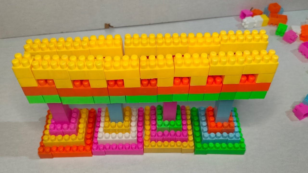 Satisfying DIY Blocks Bridge/ ASMR/ Building Blocks/Blocks Game/ building blocks fun.