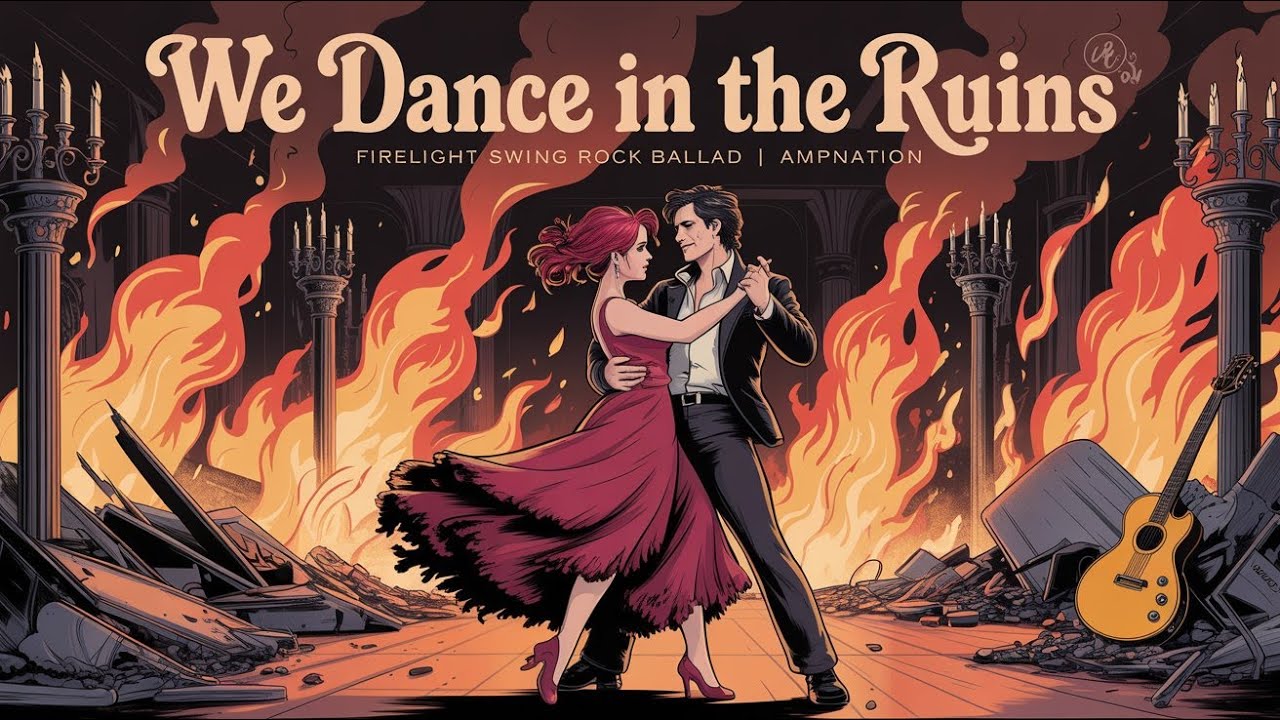 We Dance in the Ruins – Classic Rock Revival with French Verse & Firelit Swing | AmpNation