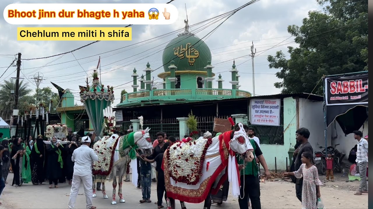 Hindu anjuman Hussain tekri jaora me chehlum ka jaloos q nikalte h kya manta h 😱👆🏻bhot jinn bhagte h