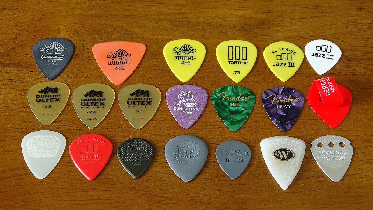 20 Guitar Picks Tone Comparison