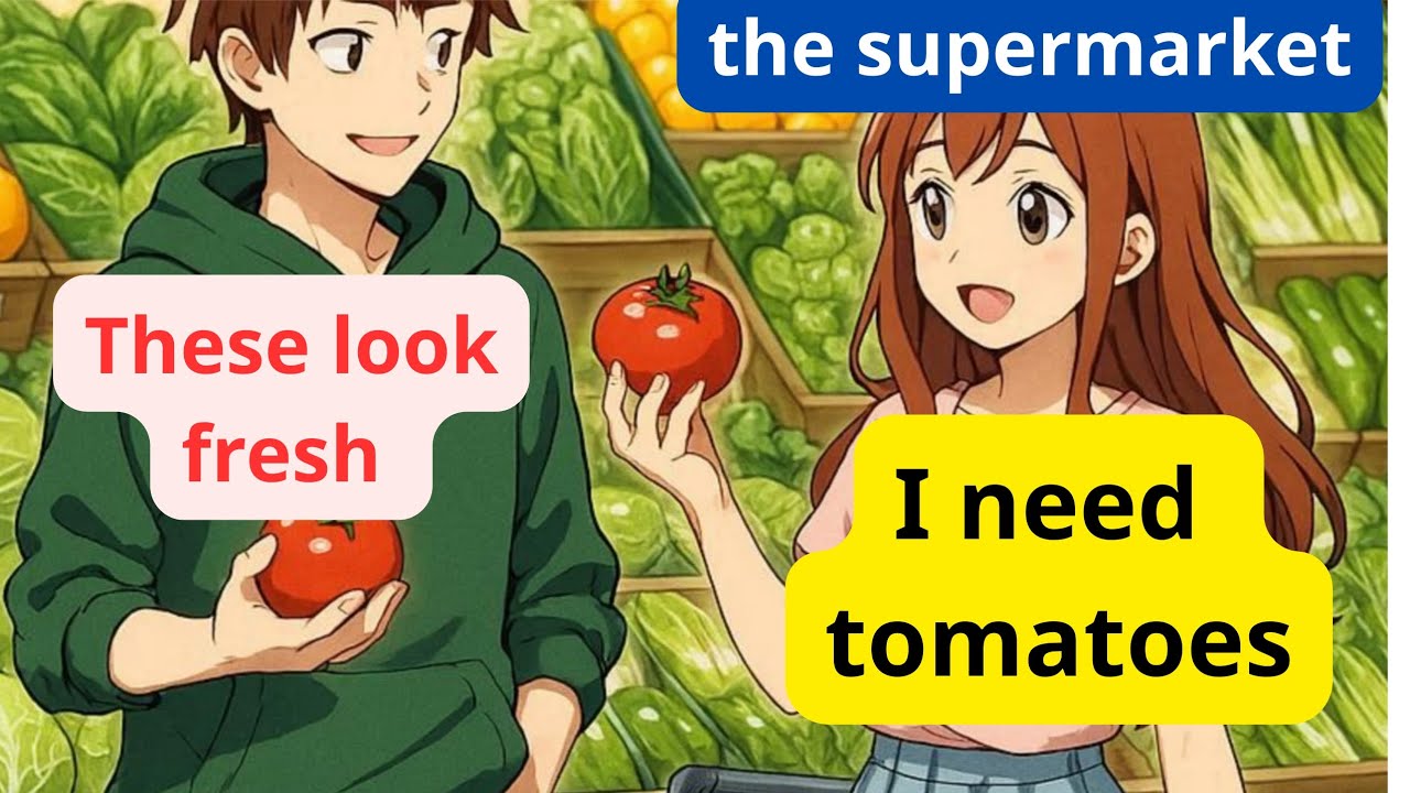 English Conversation at the Supermarket/ 100 Natural Everyday Dialogues#english#dailyenglish 