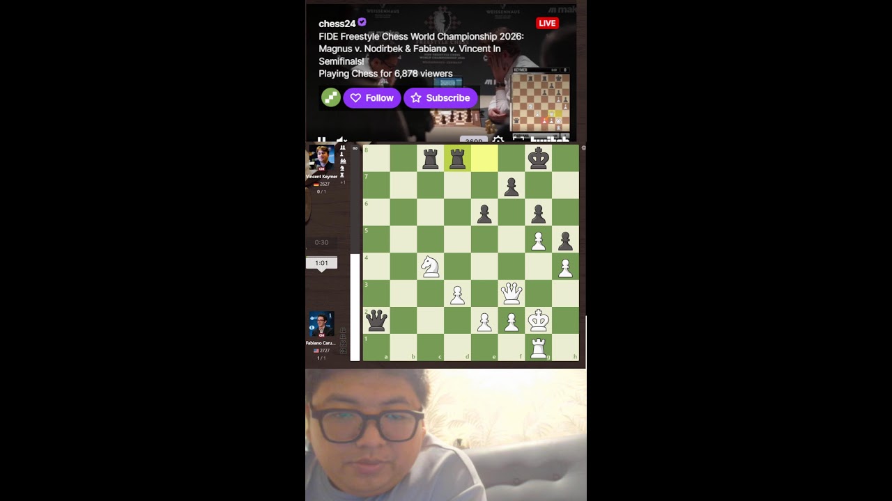 LIVE! MAGNUS VS ABDUSATTOROV FREESTYLECHESS SF 2026