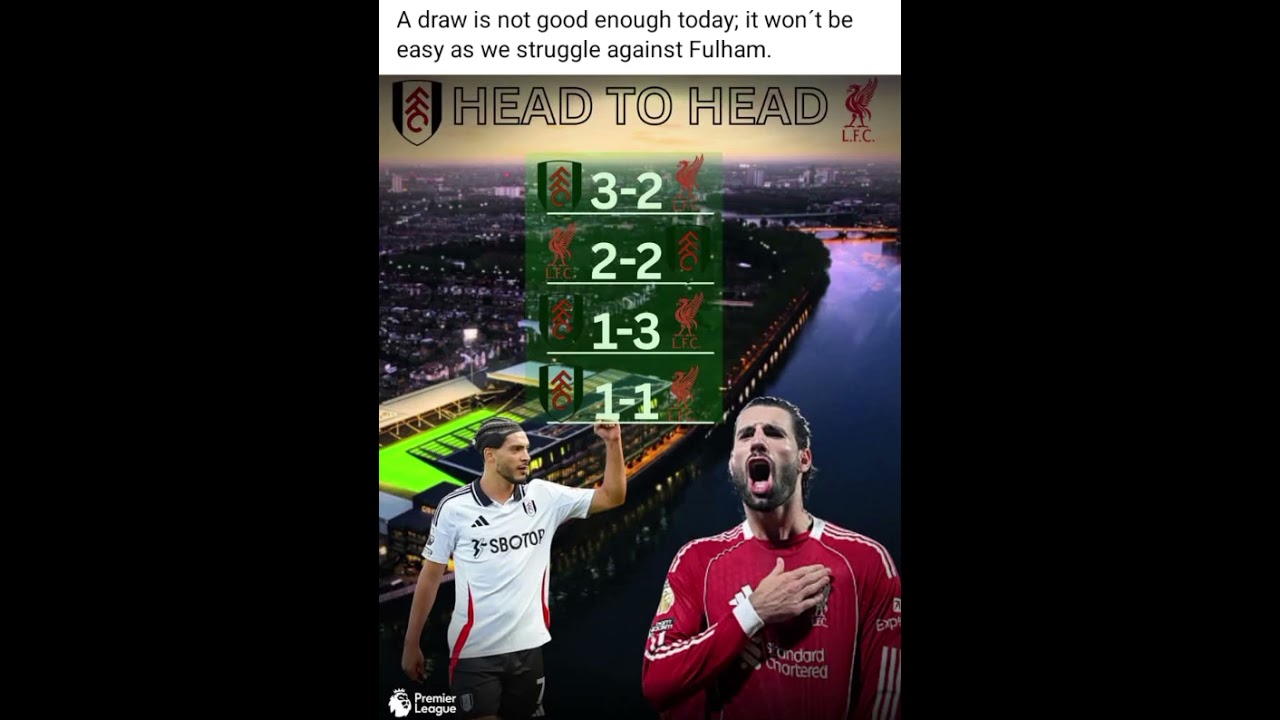 No More Draws! Liverpool Faces Fulham in a War ⚔️
