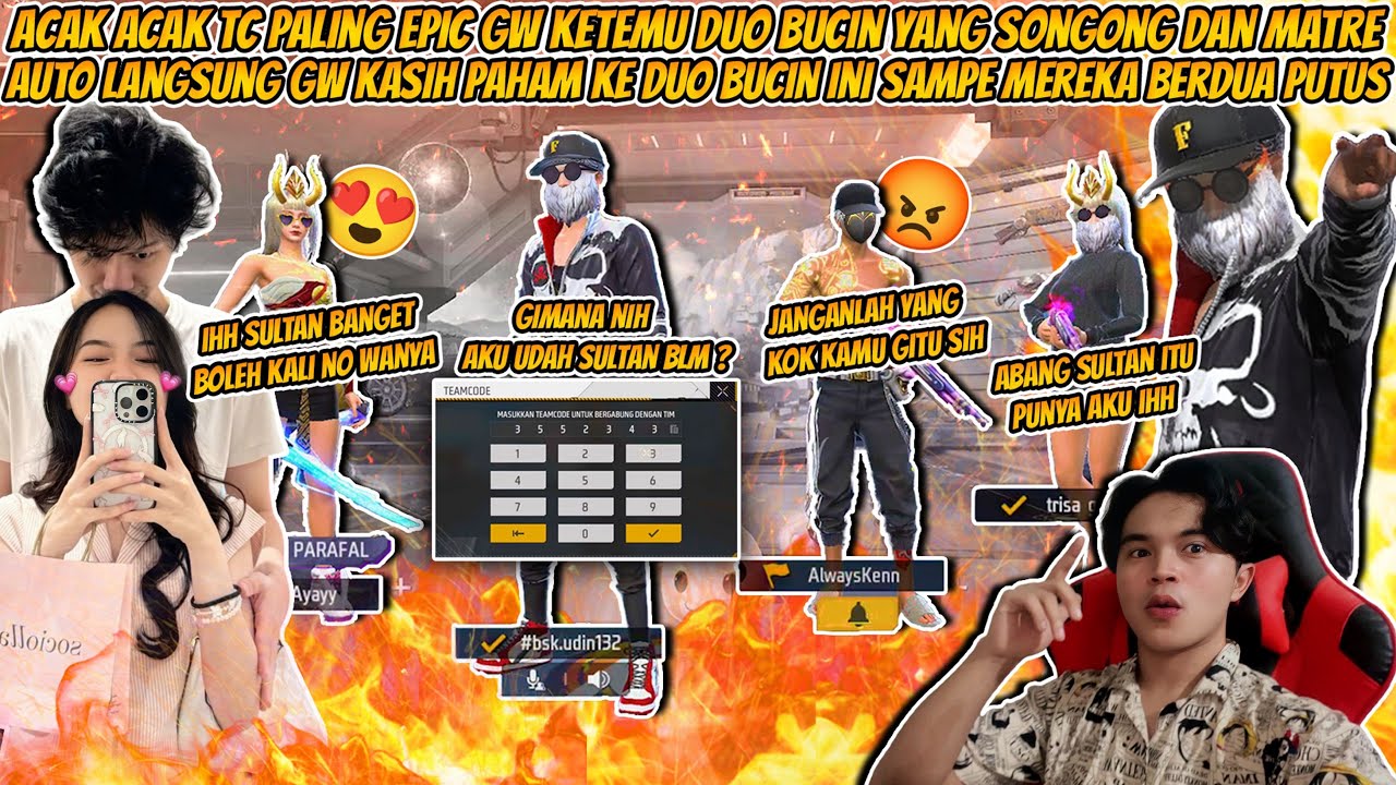 ACAK-ACAK TC PALING EPIC NYAMAR JADI BOCIL KETEMU DUO BUCIN SONGONG AUTO GW KASIH PAHAM SAMPAI PUTUS