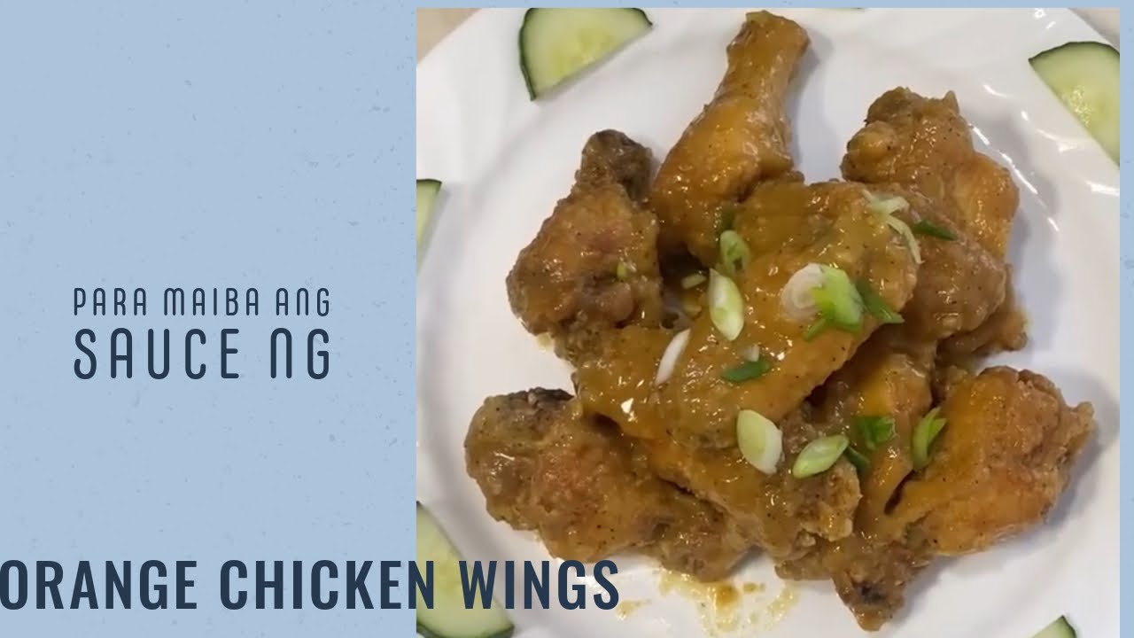 ORANGE CHICKEN WINGS