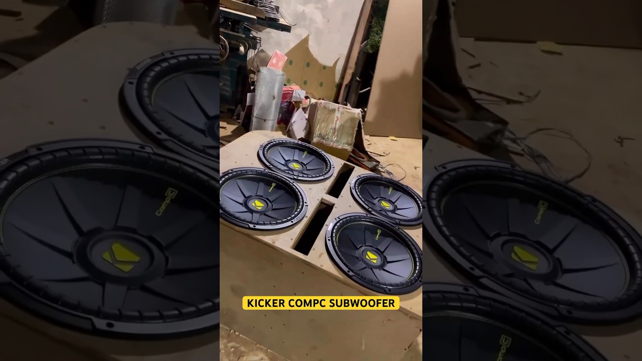 Kicker CompC Subwoofer is a beast in itself 🔥🔊 #kicker #subwoofer