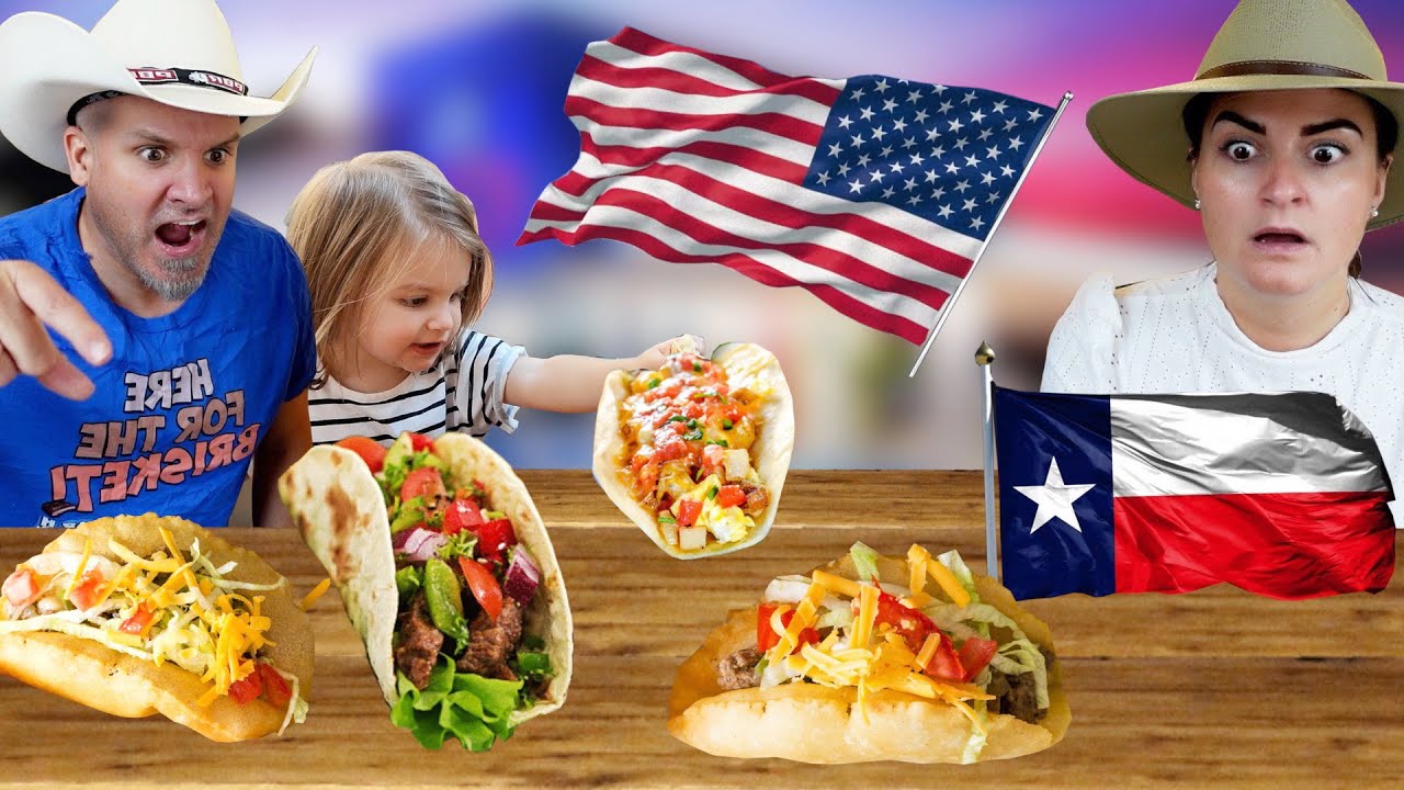 Brits Try [AUTHENTIC PUFFY TACOS] for the first time (+ Tacos)